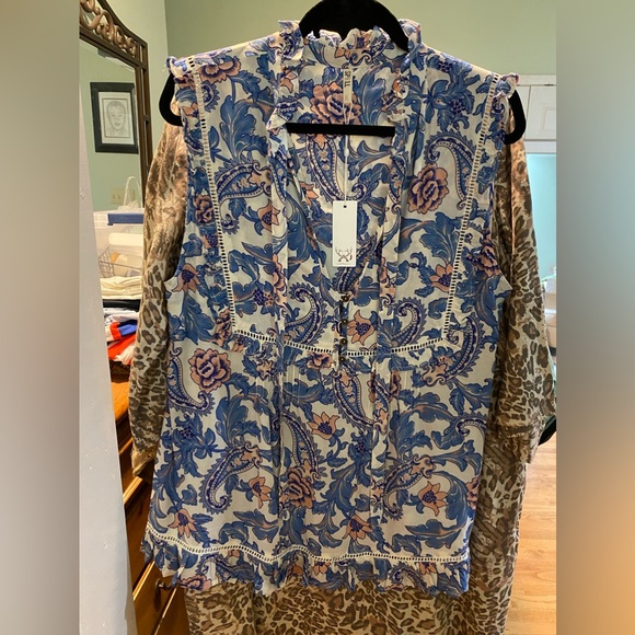 Spell Tops - Spell Etienne Sleeveless Blouse - Size XL